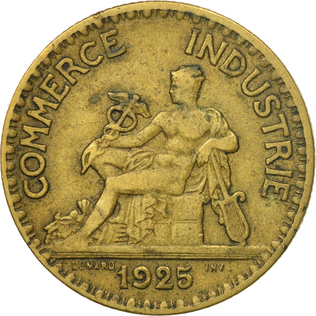 Coin, France, Chambre de commerce, 2 Francs, 1925, Paris, VF(20-25)
