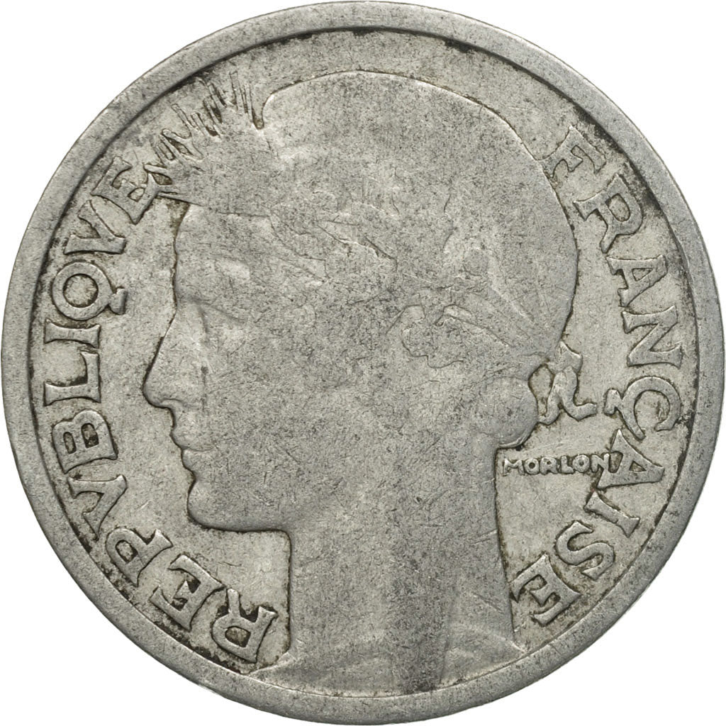 Monnaie, France, Morlon, 2 Francs, 1948, Beaumont - Le Roger, TB, Aluminium