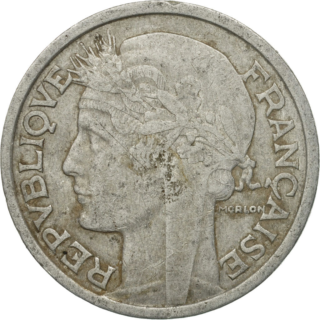 Monnaie, France, Morlon, 2 Francs, 1946, Paris, TB, Aluminium, KM:886a.1