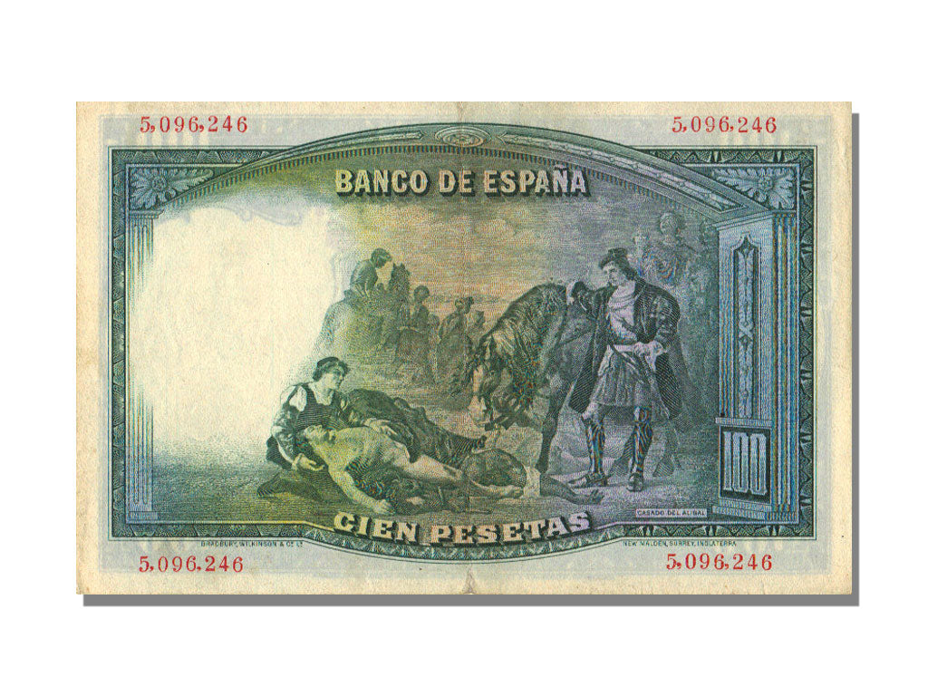Spain, 100 Pesetas, 1931, KM #83, 1931-04-25, AU(50-53)