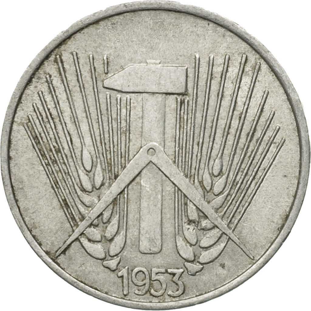 Coin, GERMAN-DEMOCRATIC REPUBLIC, Pfennig, 1953, Berlin, EF(40-45), Aluminum