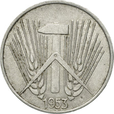 Coin, GERMAN-DEMOCRATIC REPUBLIC, Pfennig, 1953, Berlin, EF(40-45), Aluminum