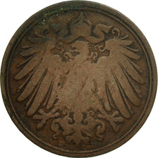 Coin, GERMANY - EMPIRE, Wilhelm II, Pfennig, 1894, Munich, VF(30-35), Copper