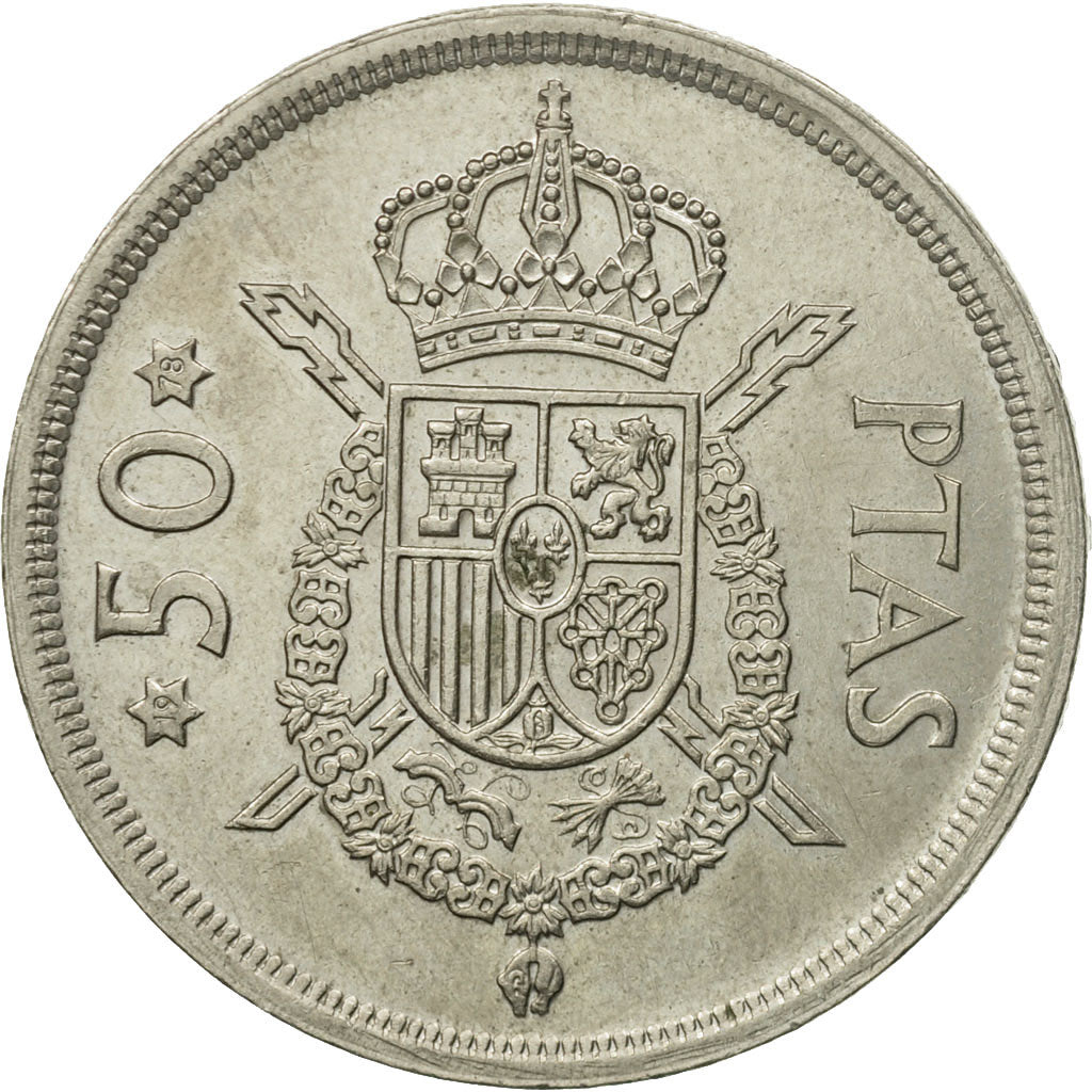 Moneda, España, Juan Carlos I, 50 Pesetas, 1978, MBC, Cobre - níquel, KM:809