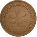 Coin, GERMANY - FEDERAL REPUBLIC, Pfennig, 1969, Karlsruhe, EF(40-45), Copper