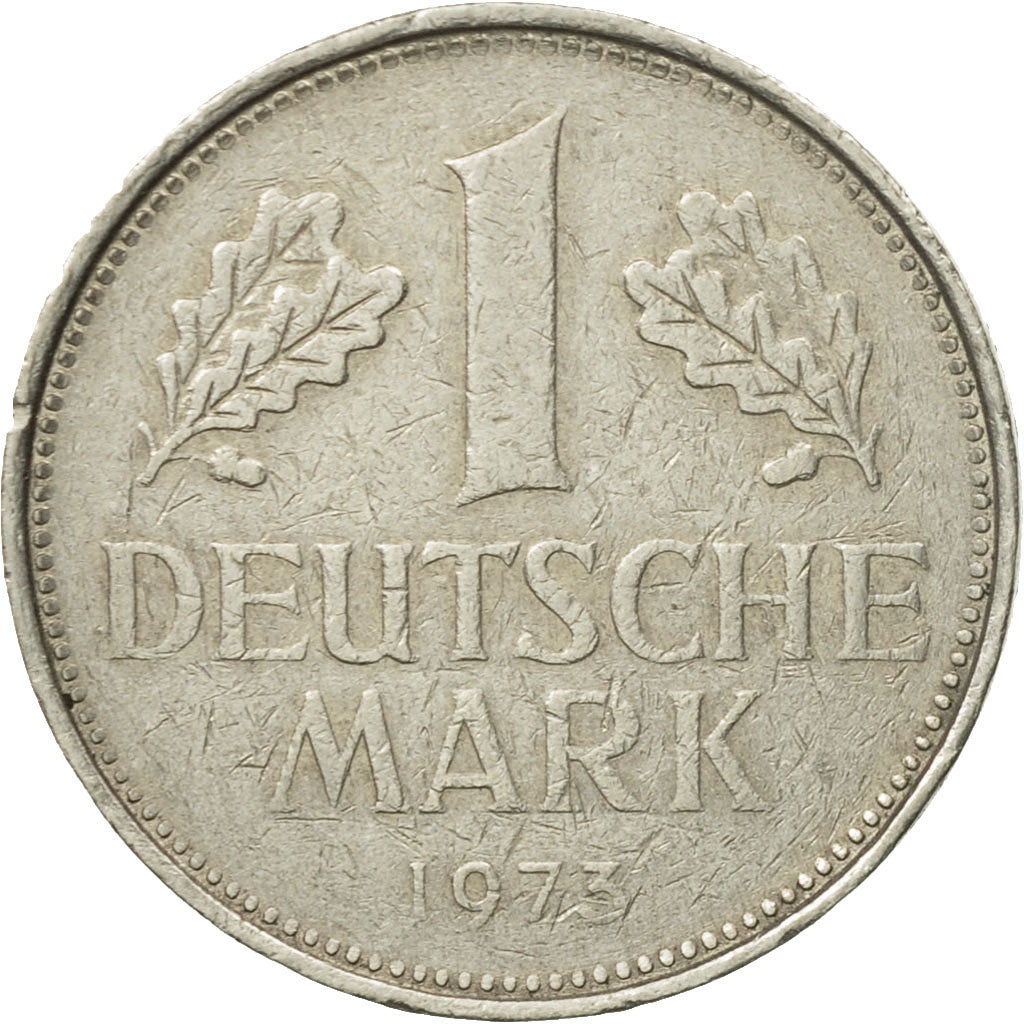 Coin, GERMANY - FEDERAL REPUBLIC, Mark, 1973, Stuttgart, EF(40-45)