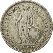 Coin, Switzerland, 2 Francs, 1921, Bern, VF(20-25), Silver, KM:21