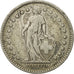 Coin, Switzerland, 2 Francs, 1921, Bern, VF(20-25), Silver, KM:21