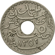 Coin, Tunisia, Ahmad Pasha Bey, 5 Centimes, 1933, Paris, EF(40-45)