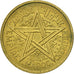 Coin, Morocco, Mohammed V, 2 Francs, 1945, Paris, EF(40-45), Aluminum-Bronze