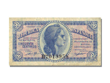 Spain, 50 Centimes, 1937, EF(40-45)