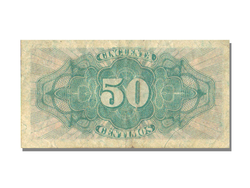 Spain, 50 Centimes, 1937, EF(40-45)