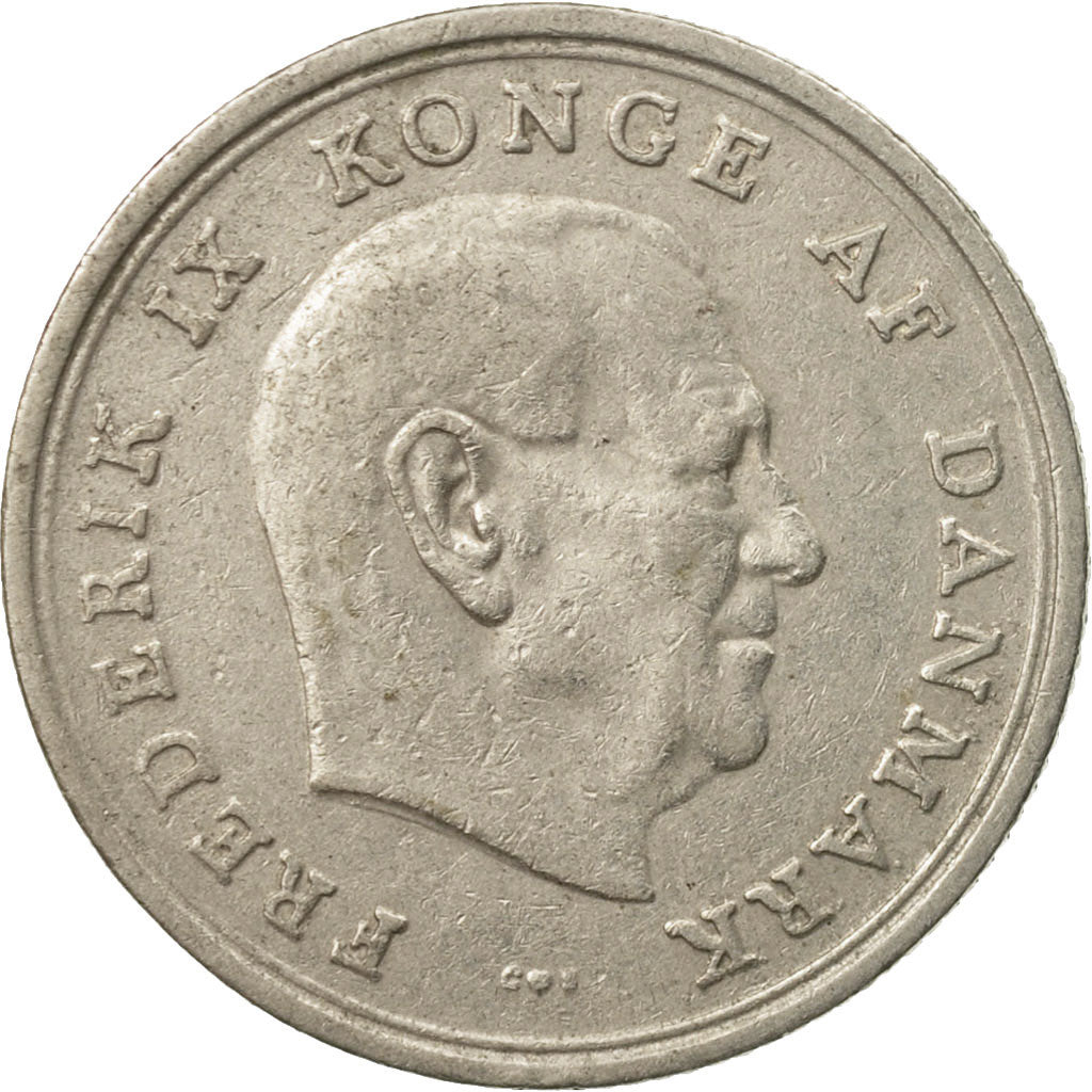 Moeda, Dinamarca, Frederik IX, Krone, 1965, Copenhagen, EF(40-45)