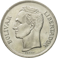 Moneda, Venezuela, 5 Bolivares, 1977, MBC+, Níquel, KM:53.1