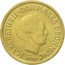 Coin, Denmark, Margrethe II, 20 Kroner, 1990, Copenhagen, AU(50-53)