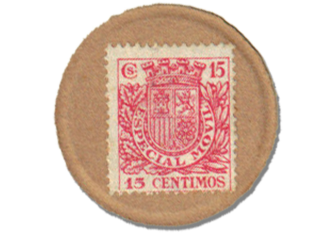 Spain, 15 Centimes, UNC(65-70)