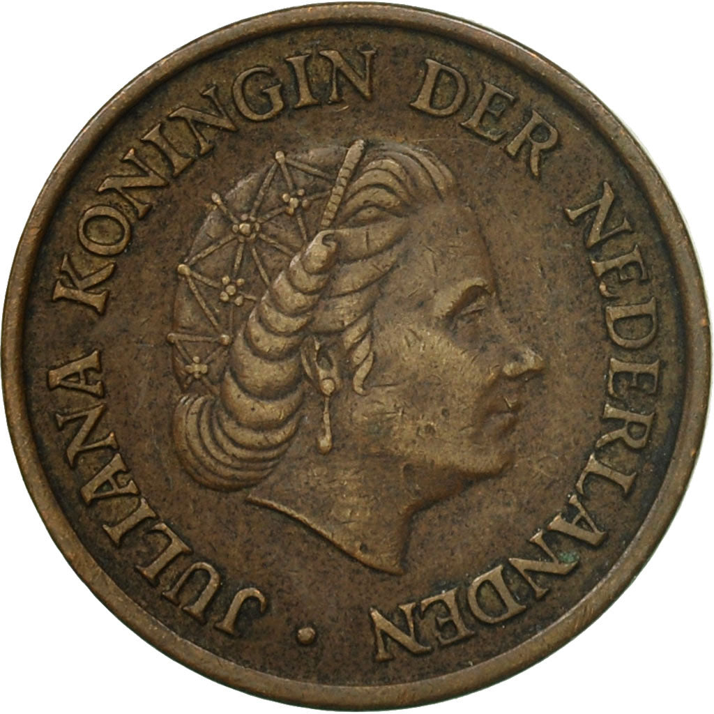 Moneta, Paesi Bassi, Juliana, 5 Cents, 1953, BB+, Bronzo, KM:181