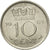 Coin, Netherlands, Juliana, 10 Cents, 1965, AU(50-53), Nickel, KM:182