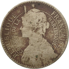 Monnaie, Martinique, 50 Centimes, 1897, Paris, B+, Copper-nickel, KM:40