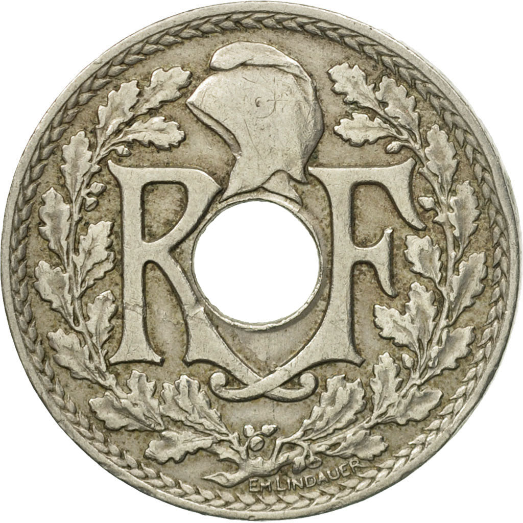 Moneta, Francia, Lindauer, 25 Centimes, 1917, BB, Rame-nichel, KM:867a, Le