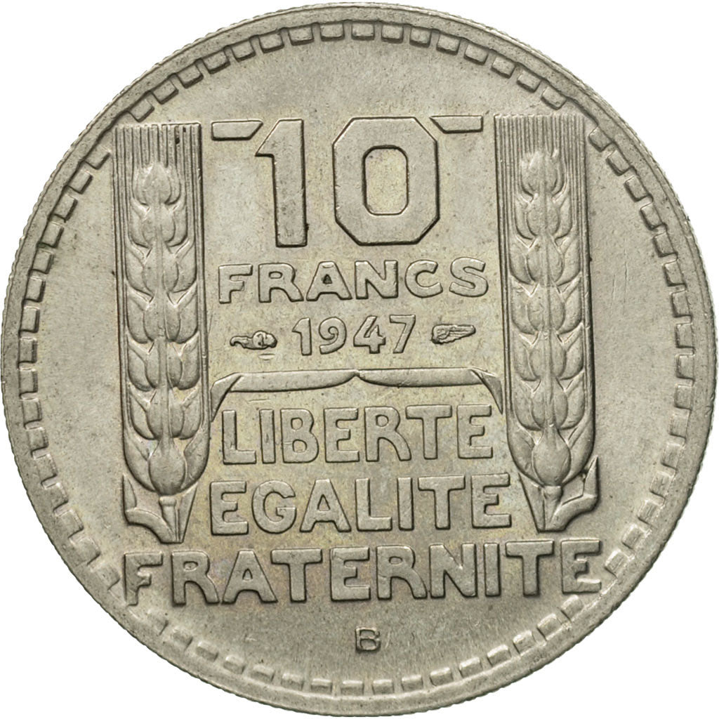 Coin, France, Turin, 10 Francs, 1947, Beaumont - Le Roger, MS(60-62)