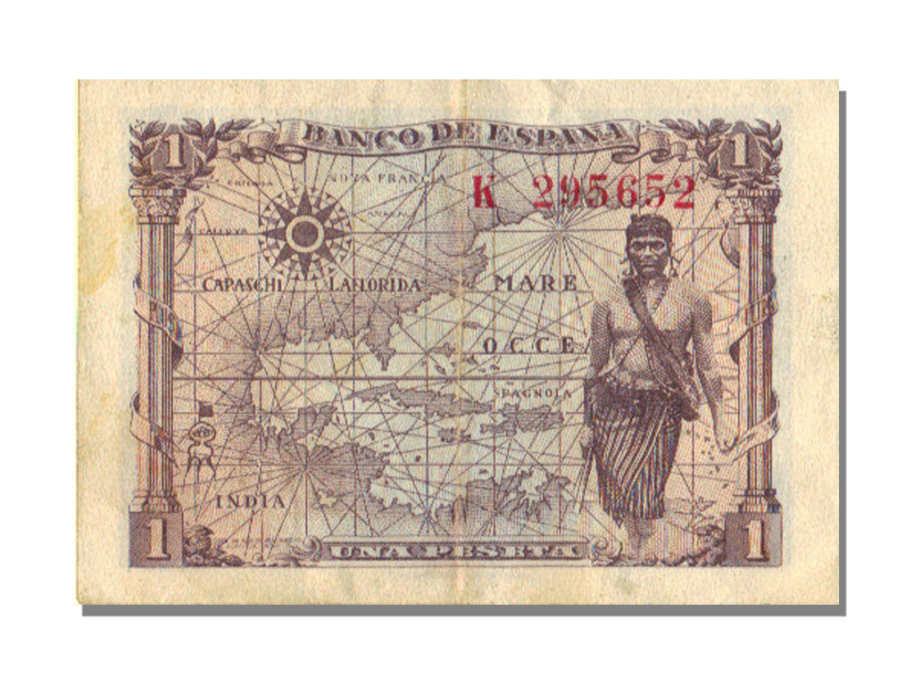 Spain, 1 Peseta, 1945, 1945-06-15, EF(40-45), K