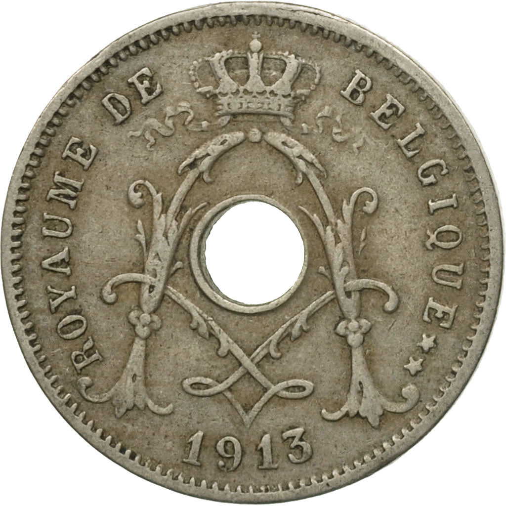 Coin, Belgium, 5 Centimes, 1913, EF(40-45), Copper-nickel, KM:66