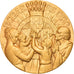Spanien, Medaille, Caja de Pensiones, Bodas de Oro, 1954, Mares, VZ, Gilt Bronze