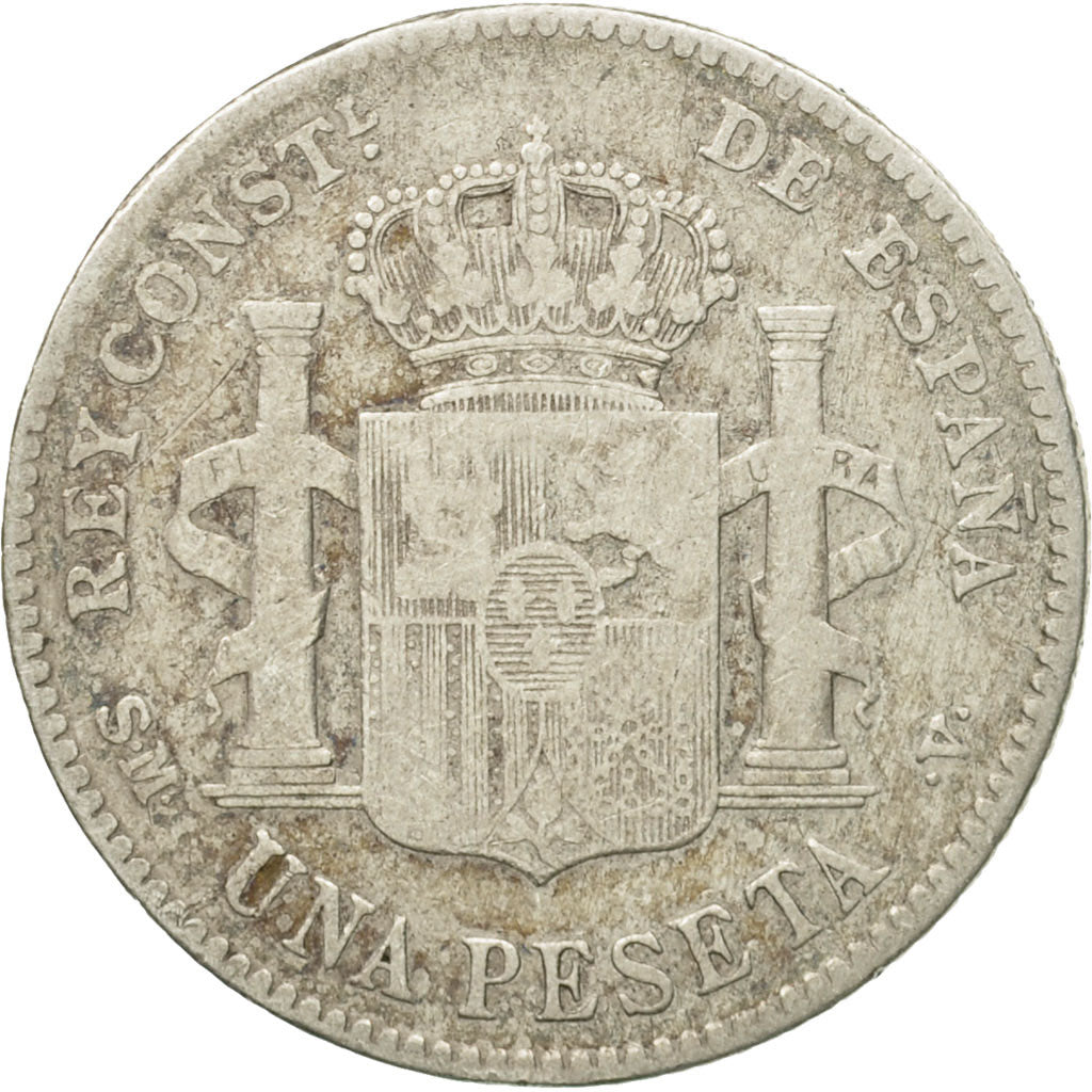 Coin, Spain, Alfonso XIII, Peseta, 1903, Madrid, EF(40-45), Silver, KM:721