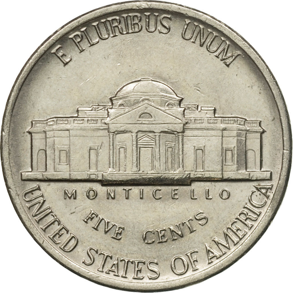 Coin, United States, Jefferson Nickel, 5 Cents, 1983, U.S. Mint, Philadelphia
