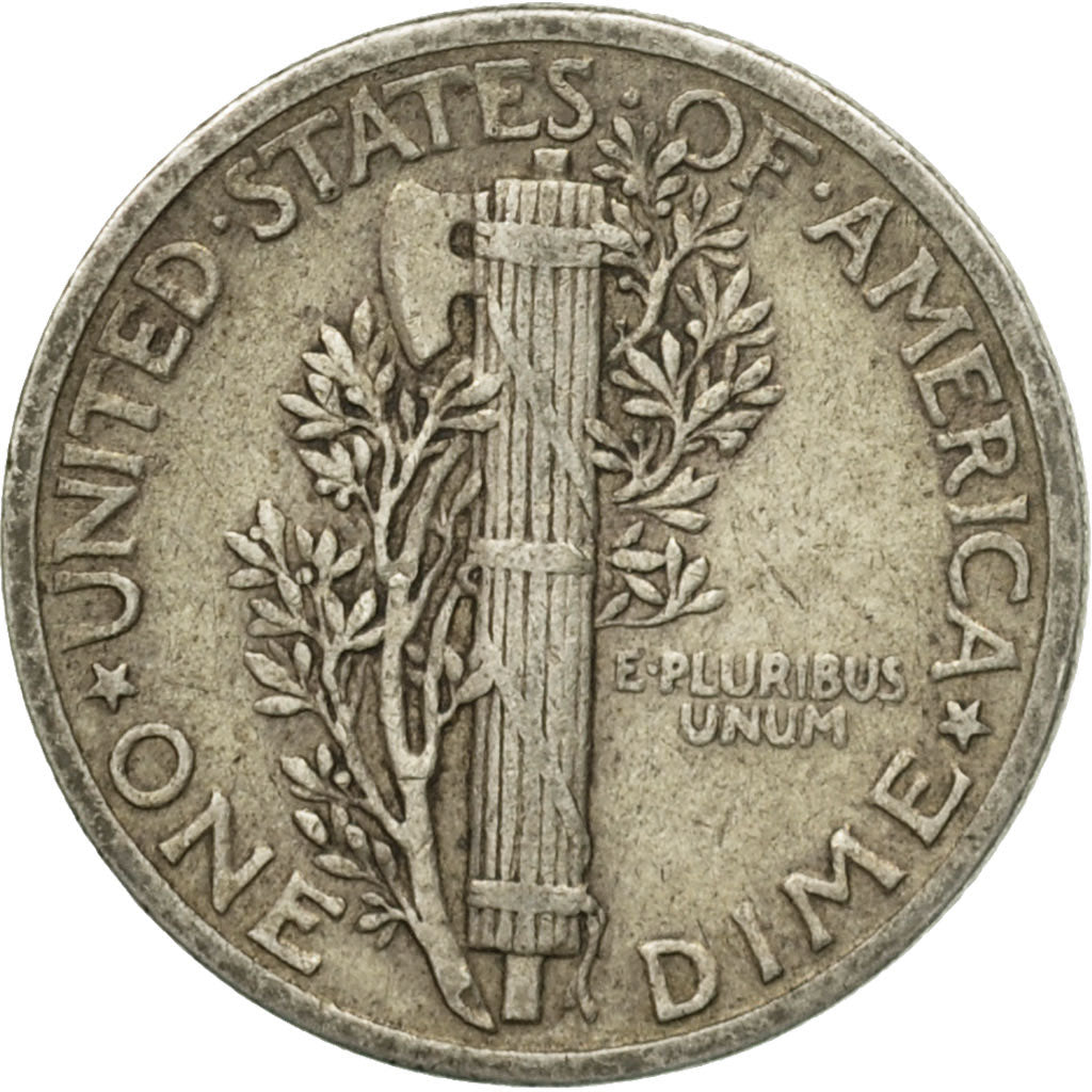 Moneta, Stati Uniti, Mercury Dime, Dime, 1943, U.S. Mint, Philadelphia, BB
