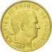 Coin, Monaco, Rainier III, 10 Centimes, 1974, AU(50-53), Aluminum-Bronze