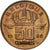 Moneta, Belgia, Baudouin I, 50 Centimes, 1980, MS(63), Bronze, KM:148.1