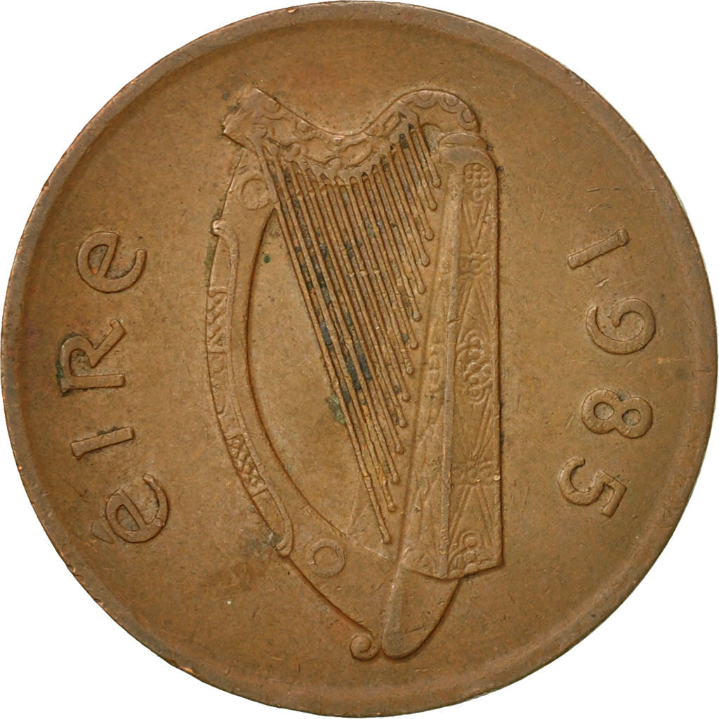 Coin, IRELAND REPUBLIC, 2 Pence, 1985, VF(30-35), Bronze, KM:21