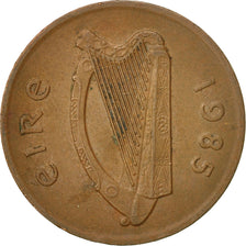 Moneda, REPÚBLICA DE IRLANDA, 2 Pence, 1985, BC+, Bronce, KM:21