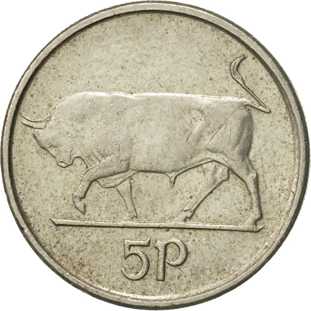 Coin, IRELAND REPUBLIC, 5 Pence, 1993, EF(40-45), Copper-nickel, KM:28