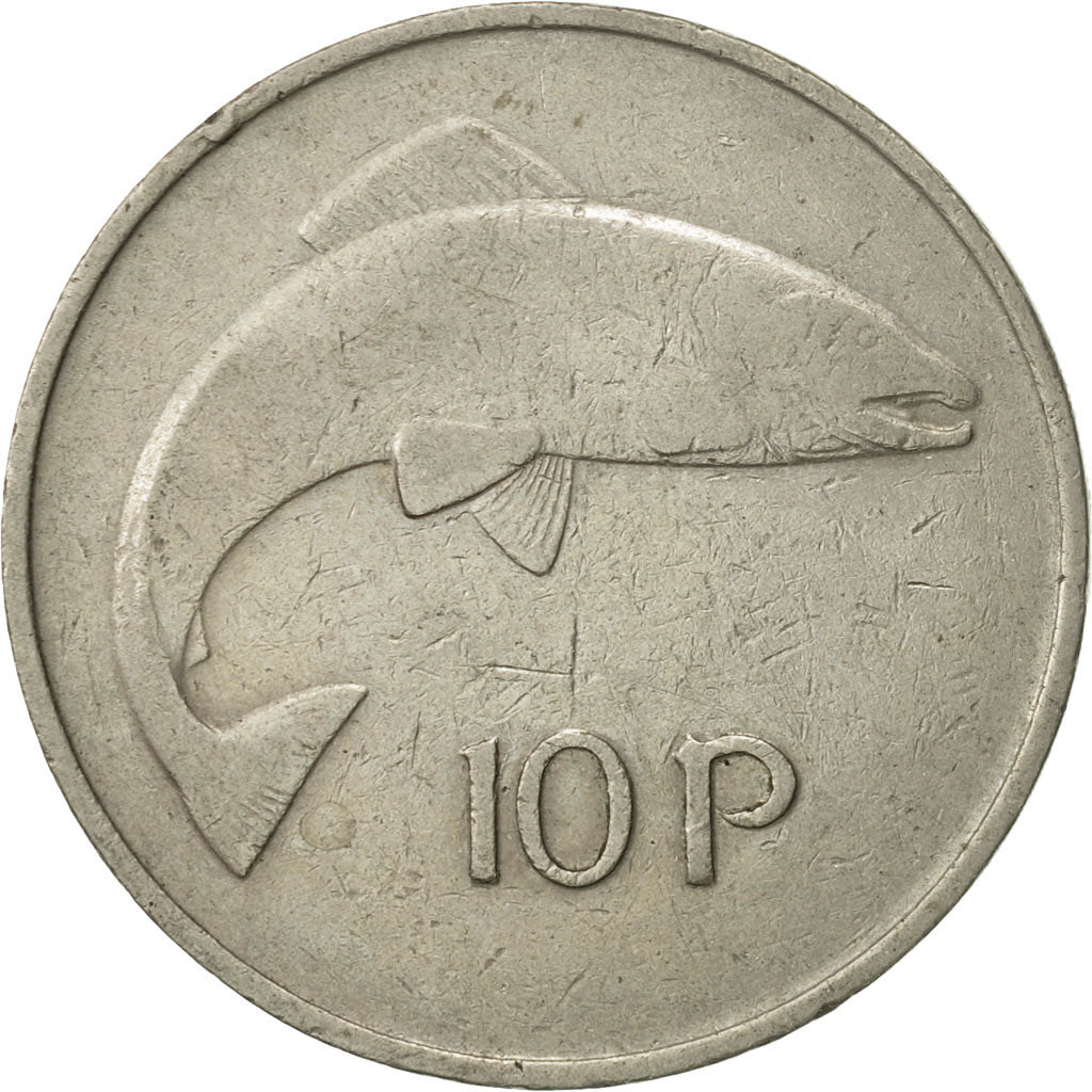 Coin, IRELAND REPUBLIC, 10 Pence, 1980, VF(30-35), Copper-nickel, KM:23