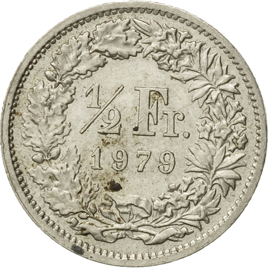Monnaie, Suisse, 1/2 Franc, 1979, Bern, TB, Copper-nickel, KM:23a.1