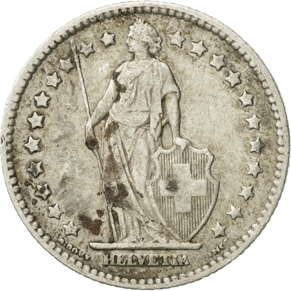 Coin, Switzerland, Franc, 1905, Bern, VF(20-25), Silver, KM:24