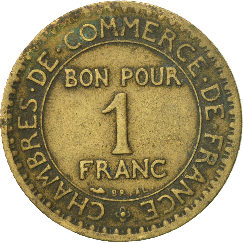 Coin, France, Chambre de commerce, Franc, 1921, Paris, VF(20-25)
