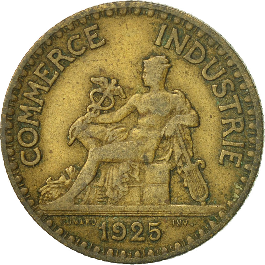 Coin, France, Chambre de commerce, 2 Francs, 1925, Paris, VF(30-35)