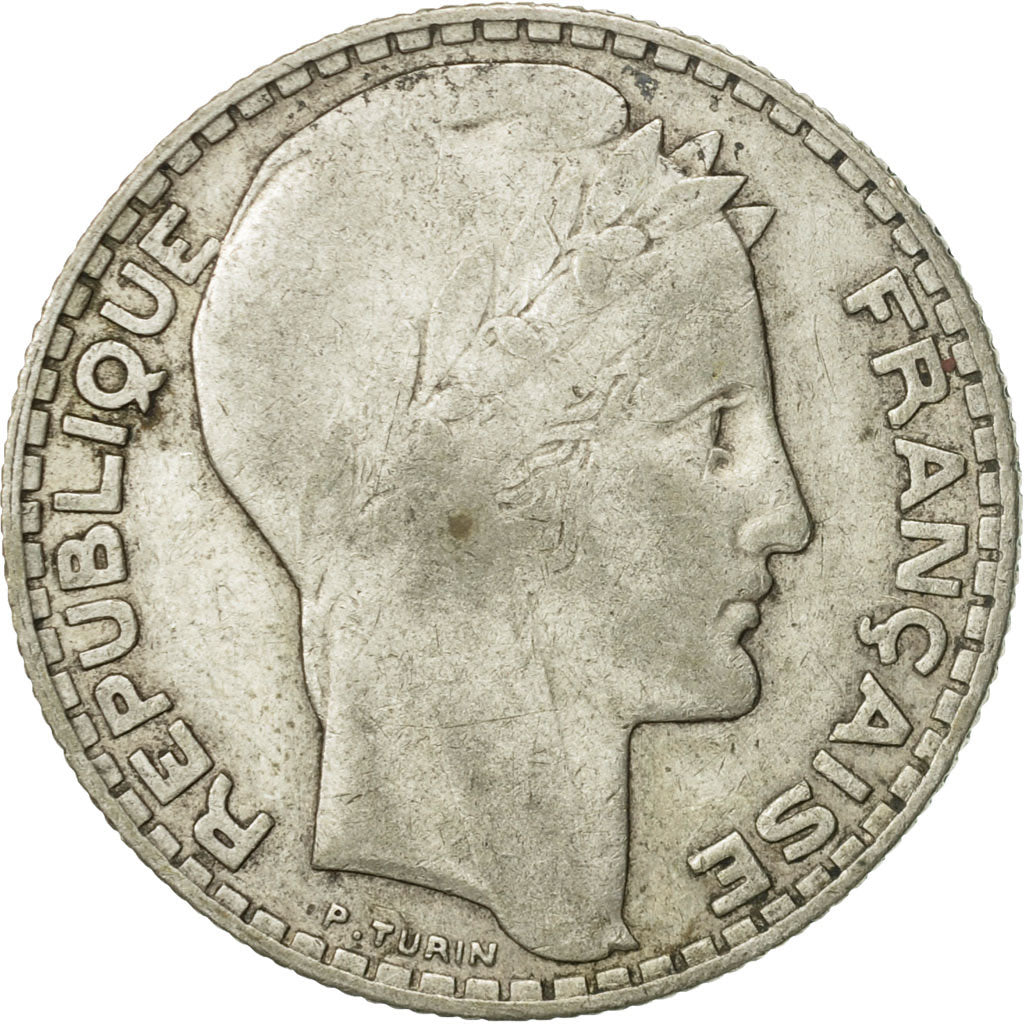 Coin, France, Turin, 10 Francs, 1932, Paris, VF(30-35), Silver, KM:878, Le