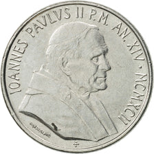 Coin, VATICAN CITY, John Paul II, 100 Lire, 1992, Roma, AU(55-58), Stainless