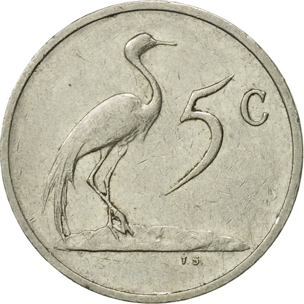 Coin, South Africa, 5 Cents, 1988, AU(50-53), Nickel, KM:84