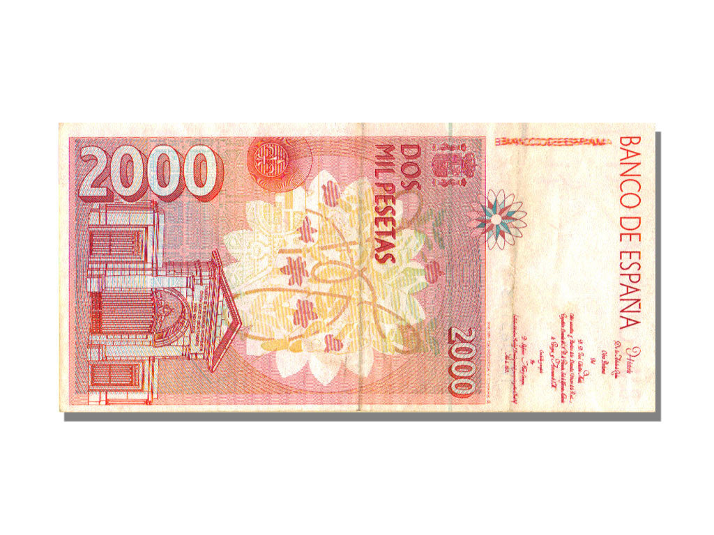 Banknote, Spain, 2000 Pesetas, 1992, 1992-04-24, KM:162, AU(55-58)