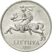 Moneta, Lituania, 2 Centai, 1991, BB+, Alluminio, KM:86