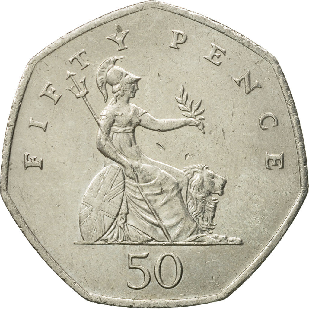 Monnaie, Grande-Bretagne, Elizabeth II, 50 Pence, 1998, TTB+, Copper-nickel
