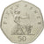 Moneta, Wielka Brytania, Elizabeth II, 50 Pence, 1997, AU(50-53), Miedź-Nikiel