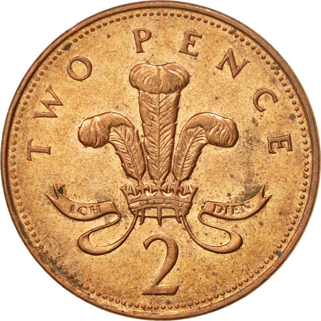 Coin, Great Britain, Elizabeth II, 2 Pence, 1995, EF(40-45), Copper Plated