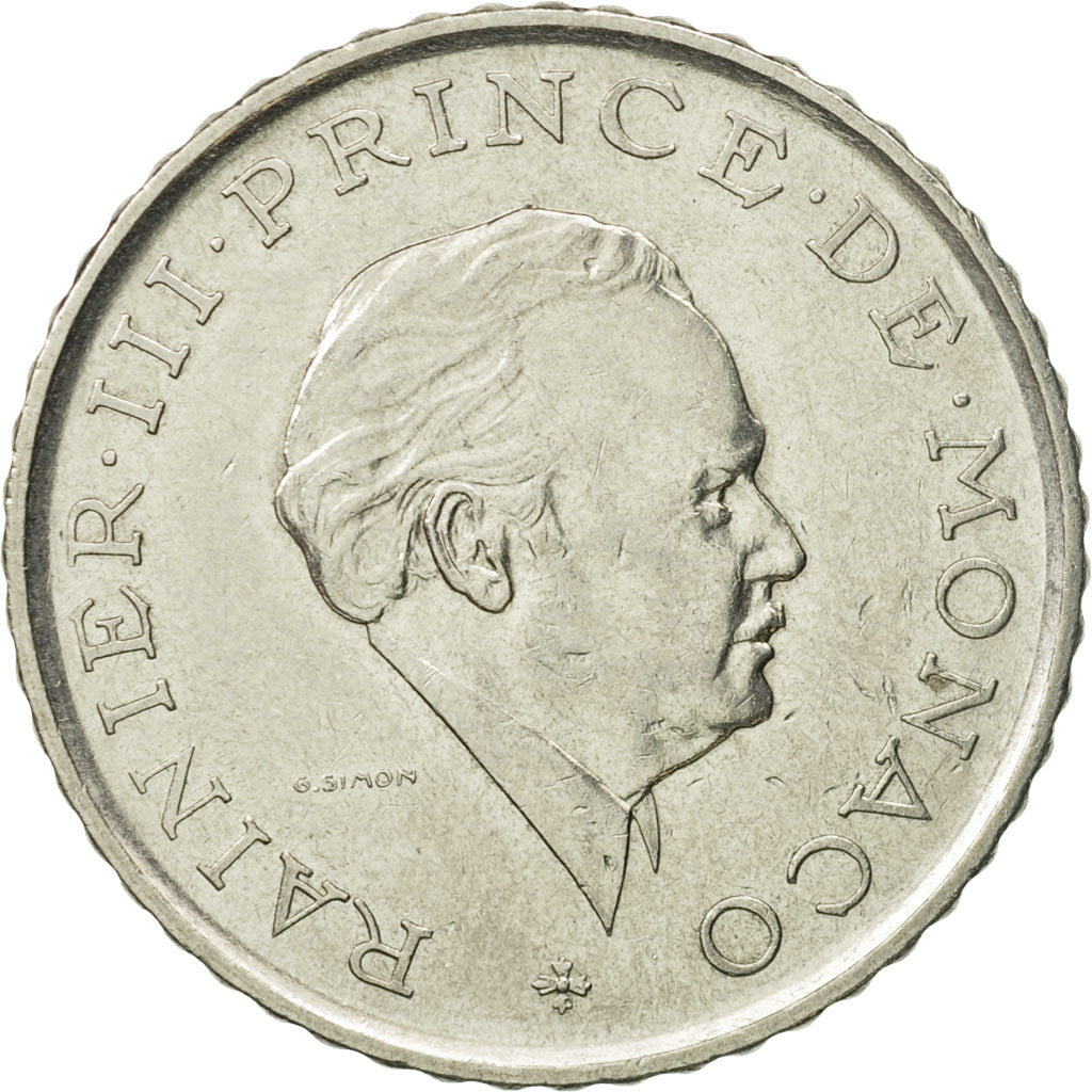 Coin, Monaco, Rainier III, 2 Francs, 1979, AU(50-53), Nickel, KM:157, Gadoury:MC